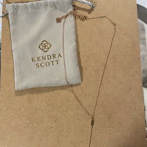 Kendra Scott Fern Y Necklace in Rose Gold